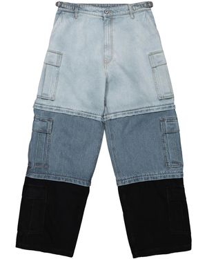 Vetements Deconstructed Triple カーゴパンツ - ブルー