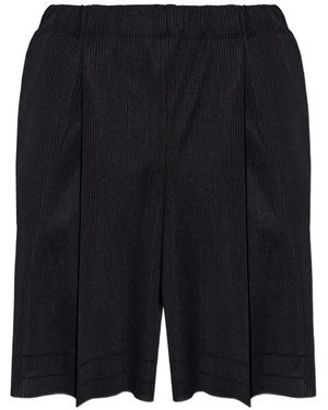 Pleats Please Issey Miyake Pleated Shorts - Black