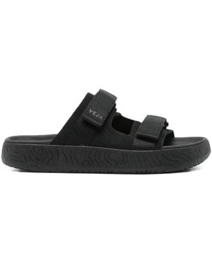 Veja Arpoador Double-Strap Suede Sandals - Black