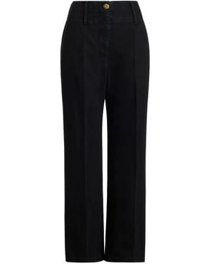 Patou Wide Waistband Denim Jeans - Black