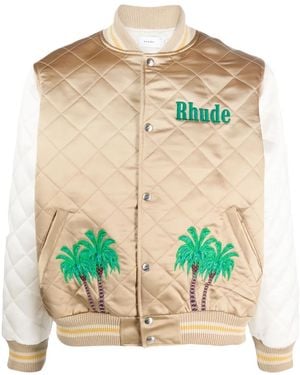 Rhude Satijnen Bomberjack - Groen
