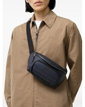 Burberry City Check Belt Bag - Blue