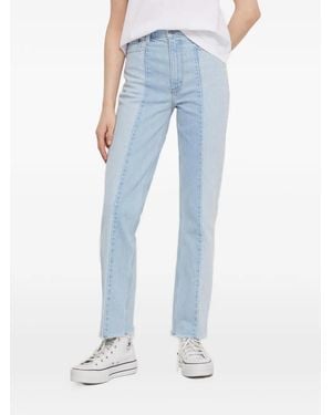 Abercrombie & Fitch Panel Frayed Jeans - Blue
