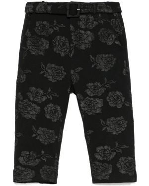 ROTATE BIRGER CHRISTENSEN Caprihose mit Blumenjacquard - Grau