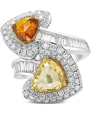 HYT Jewelry Arrow-Heads Diamond Cocktail Ring - White
