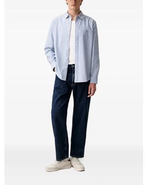 Levi's Battery Housemark Standard-Fit Striped Shirt - Blue
