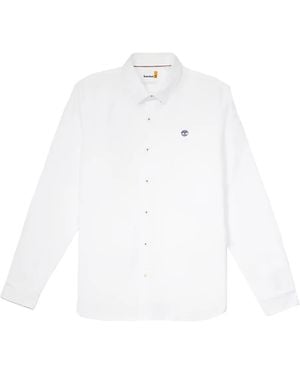 Timberland Embroidered-Logo Shirt - White