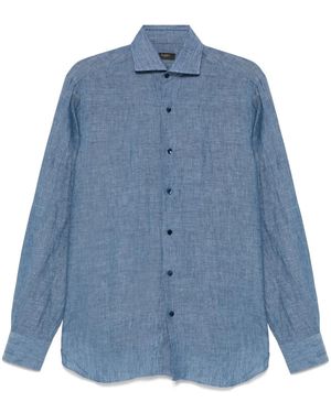 Barba Napoli コットン シャツ - ブルー