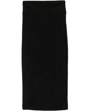 Thom Krom Ribbed-Knit Pencil Skirt - Black