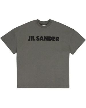 Jil Sander ロゴプリント Tシャツ - グレー