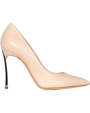 Casadei 100Mm Blade Court Shoes - Natural