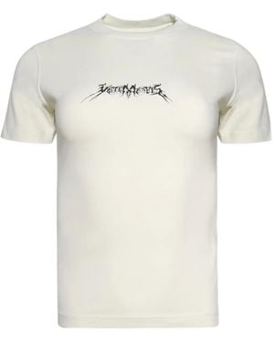 Vetements T-Shirt À Logo - Blanc