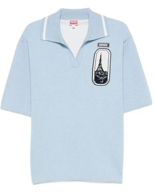 KENZO Patch Polo Shirt - Blue