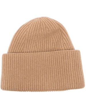 Laneus Ribbed Beanie - Natural