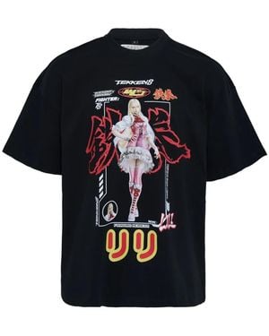 W/STUDIO T-Shirt Heavy Lili En Coton - Blue