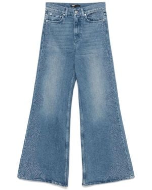 Maje Embroidered Jeans - Blue