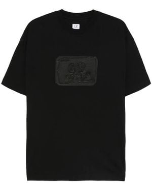 C.P. Company T-Shirt mit Logo-Detail - Schwarz