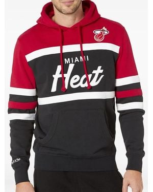 Mitchell & Ness Nba Miami Heat Head Coach Hoodie - Red