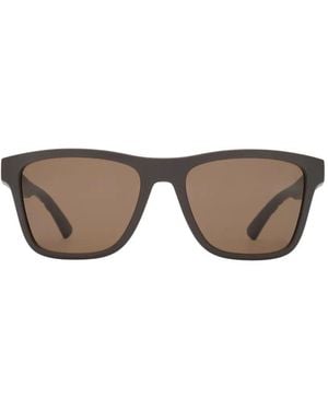Burberry Textured Check Square Sunglasses - Gray