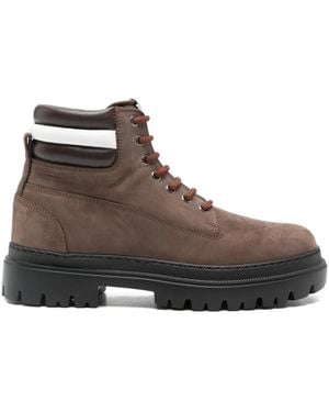 Bally Hallen Lace-Up Boots - Brown
