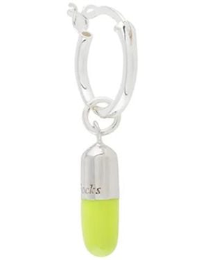 True Rocks Mini Pill Hoop Earring - Metallic