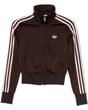 adidas Firebird Adicolor Stripes Zip Top - Brown