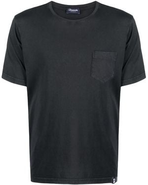 Drumohr Pocket-Detail T-Shirt - Black
