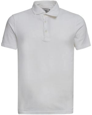 Fedeli Mother-Of-Pearl Button Polo Shirt - Grey