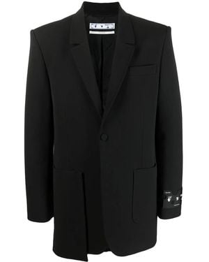 Off-White c/o Virgil Abloh Pocket-Detail Blazer - Black