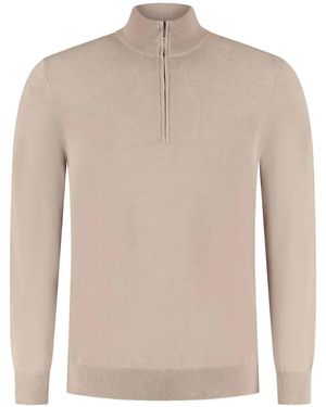 Zanone Half-Zip Jumper - Natural