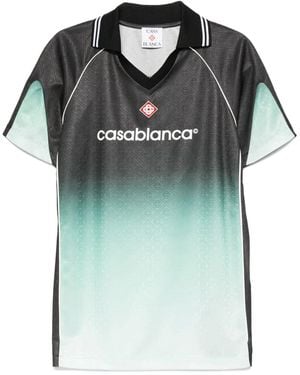 CASABLANCA T-Shirt Met Kleurverloop - Groen