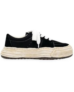 Maison Mihara Yasuhiro Eric Og Sole Overdyed Mix-Material Low-Top Sneakers - White