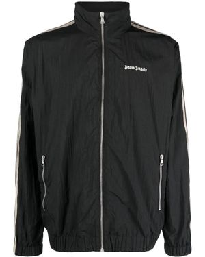 Palm Angels サイドストライプ トラックジャケット - ブラック
