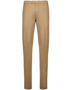 Boglioli Pressed-Crease Trousers - Natural