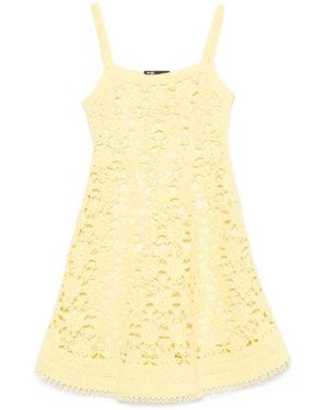 Maje Vestido de ganchillo - Amarillo