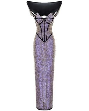 MITILIANE COUTURE Sequins Maxi Dress - Purple