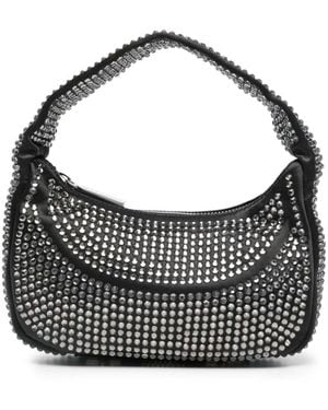 Chiara Ferragni Crystal Panelled Mini Shoulder Bag - Black