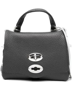 Zanellato トップハンドル スタッズ ショルダーバッグ - ブラック