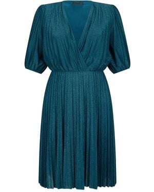 Liu Jo Pleated Mini Dress - Blue