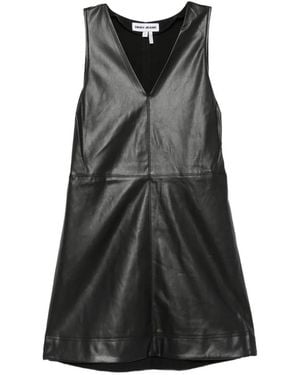 DKNY Robe Sans Manches À Col V - Black