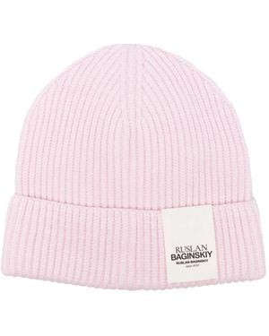 Ruslan Baginskiy Ribbed-Knit Beanie - Pink