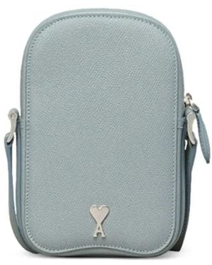 Ami Paris Paris Paris Shoulder Bag - Grey