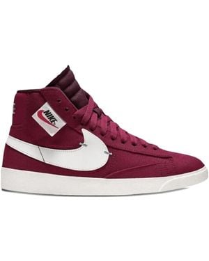 Nike Baskets Montantes À Détails De Zips - Violet