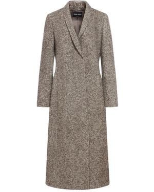 Giorgio Armani Shawl-Lapel Coat - Grey
