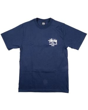 Stussy X Dover Street Market Graphic T-Shirt - Blue