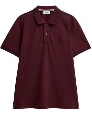 Pringle of Scotland Piqué Tipped Polo Shirt - Red