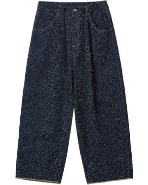 Musium Div. Vaqueros con parche del logo - Azul