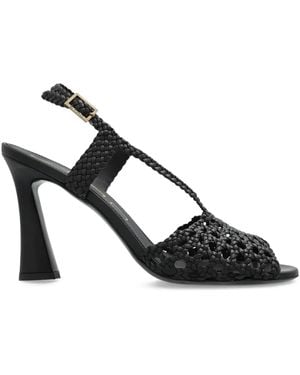 Etro 100Mm Woven Heeled Sandals - Black