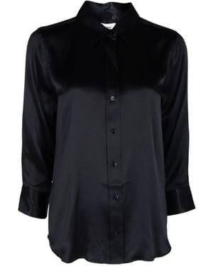 L'Agence Dani Silk Shirt - Black
