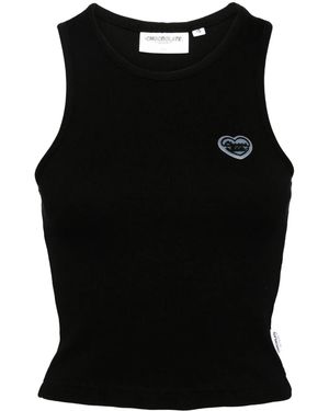 Chocoolate Tanktop Mit Logo-Patch - Schwarz